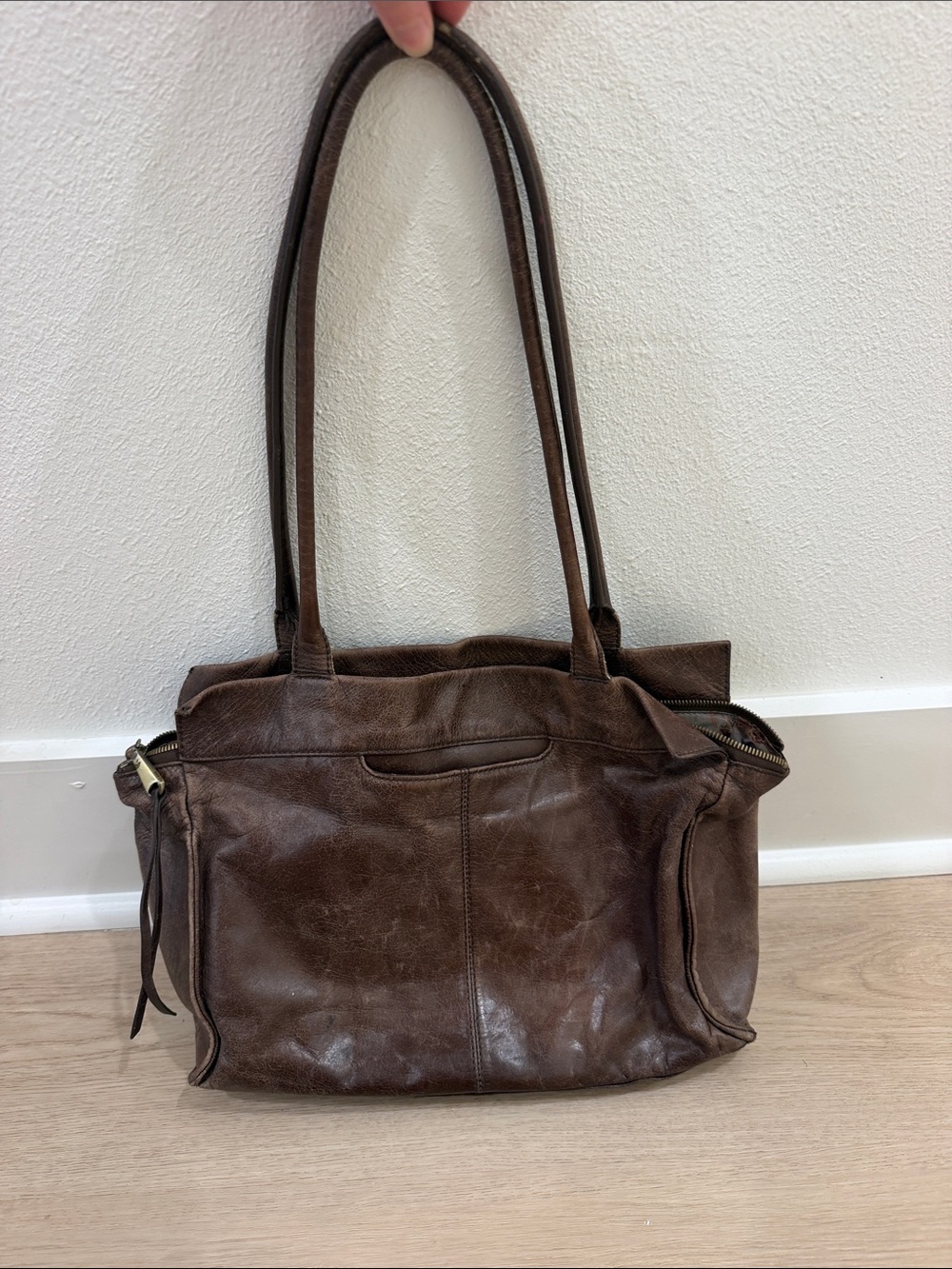 Hobo Classic Brown Leather Tote Bag - Women